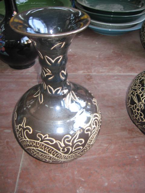 景德镇陶瓷器 名家作品手绘青花瓷瓶 荷花荷韵